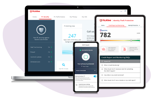 Gadgets with logo McAfee